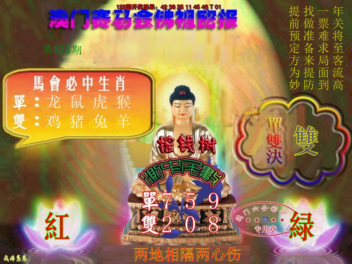 2024123期佛主密报-莲花双宝