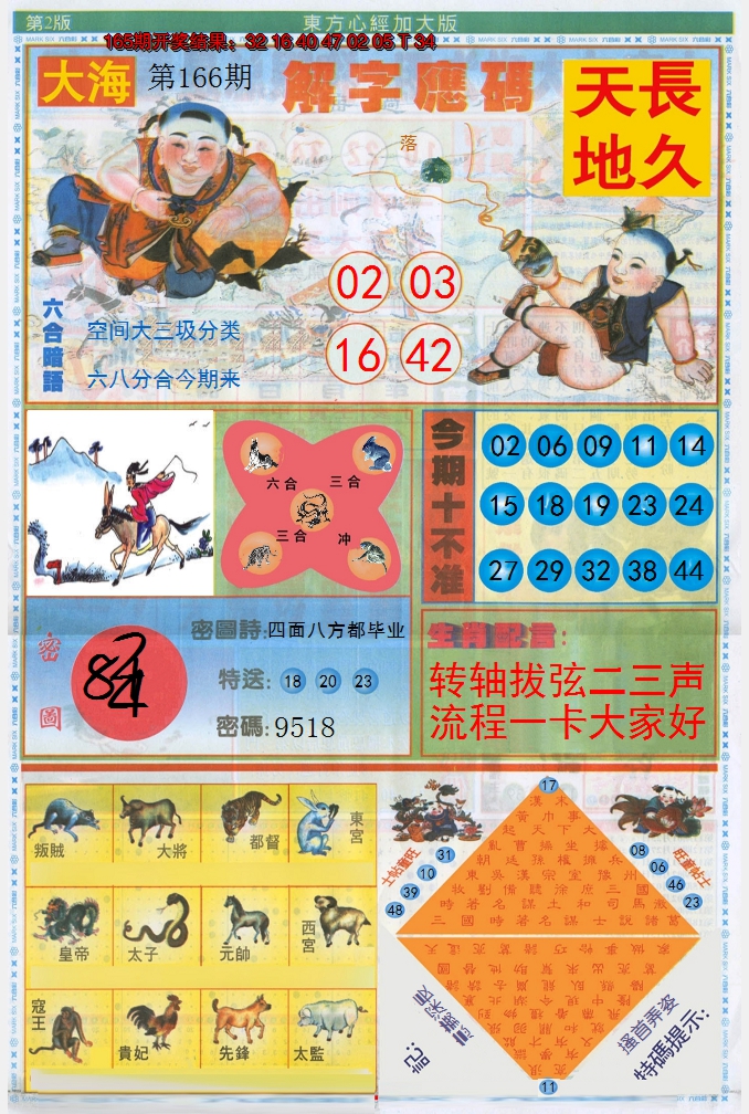 2024166期东方心经B加大版