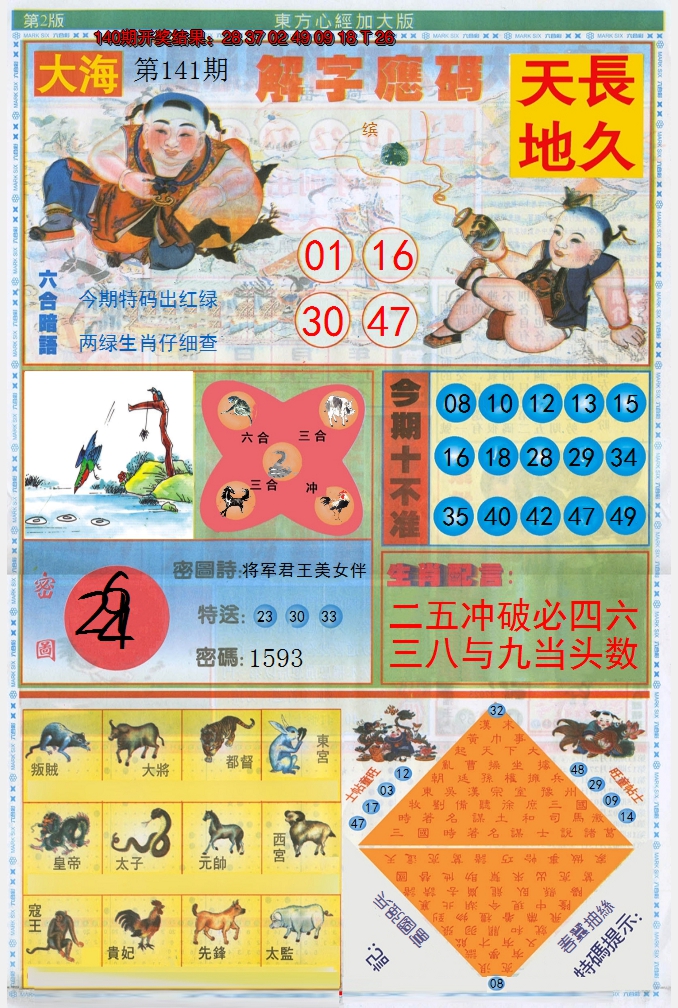 2024141期东方心经B加大版