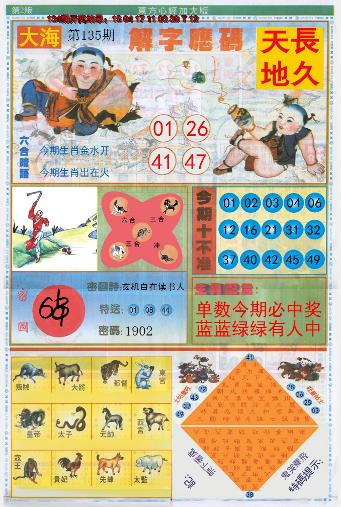 2024135期东方心经B加大版