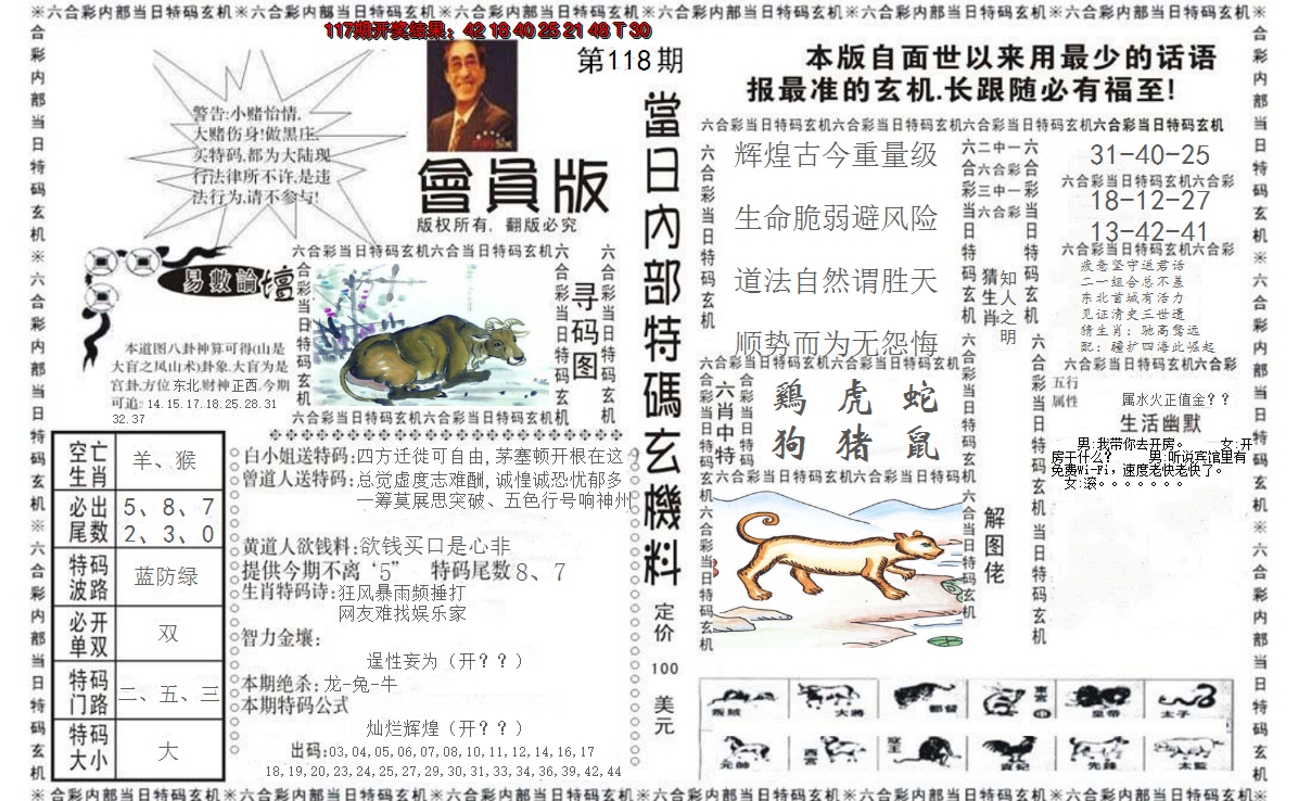 2024118期当日特码玄机报