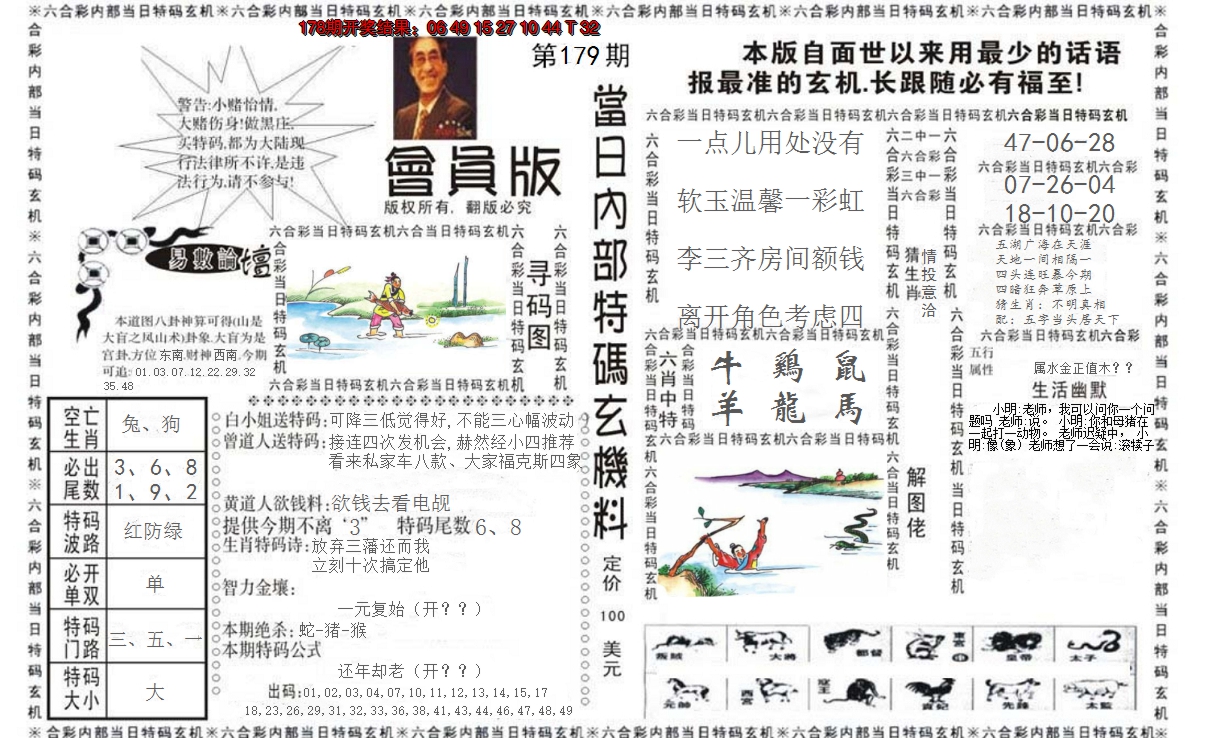2024179期当日特码玄机报