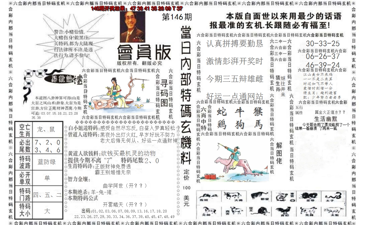 2024146期当日特码玄机报