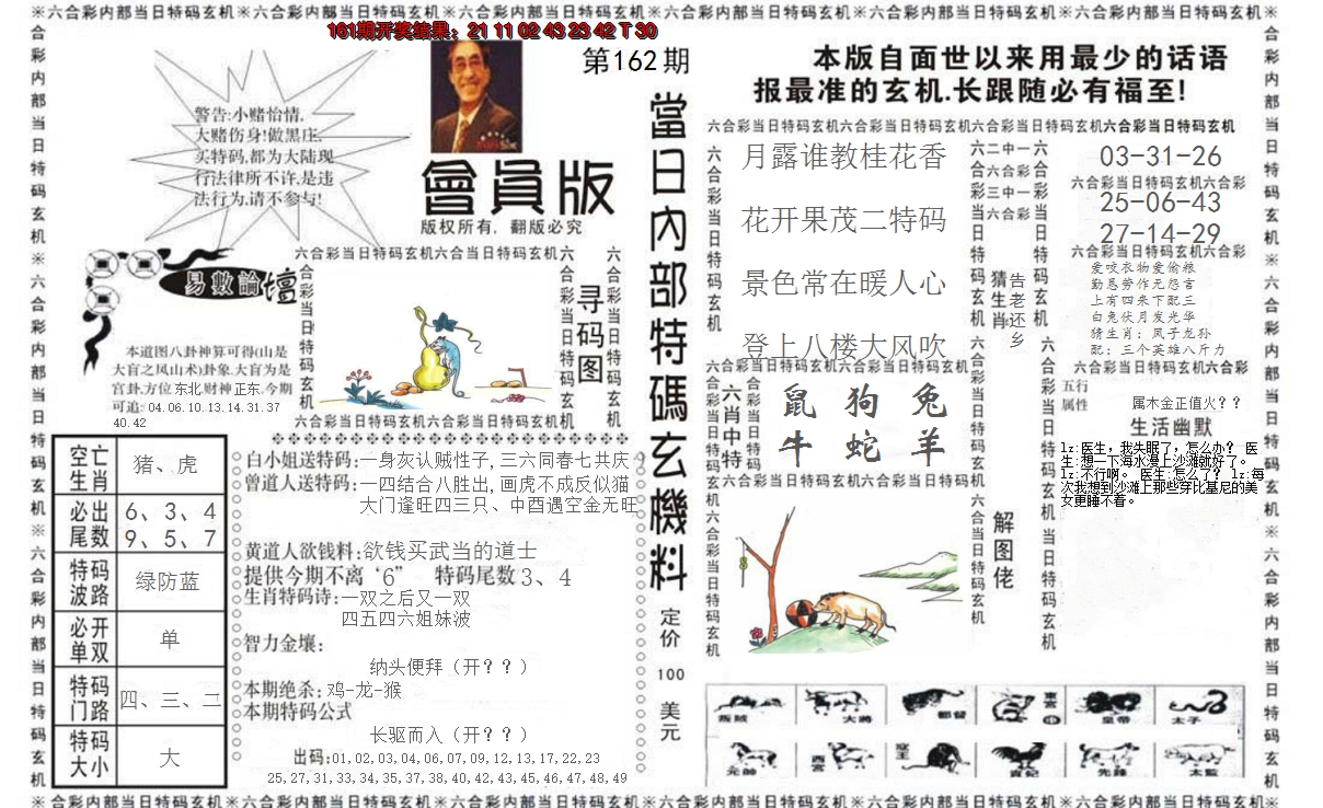 2024162期当日特码玄机报