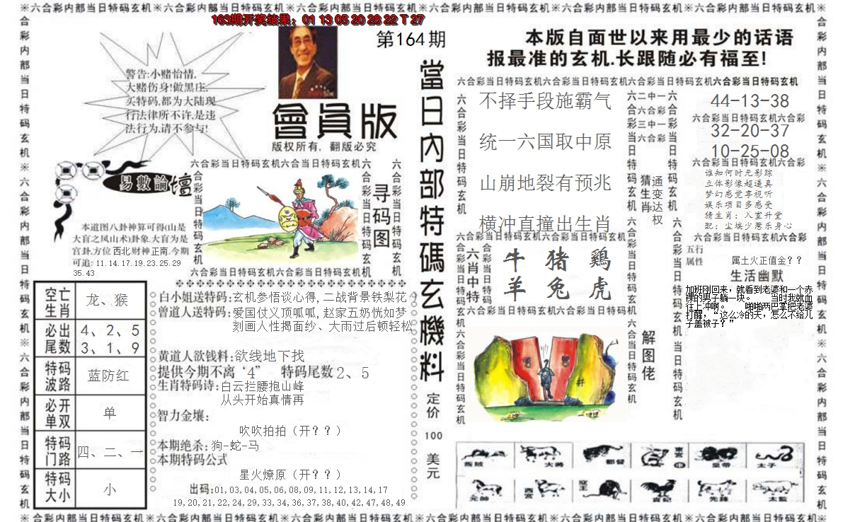 2024164期当日特码玄机报