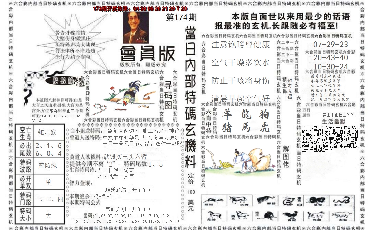 2024174期当日特码玄机报
