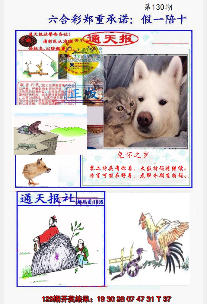 2024130期假一陪十通天报