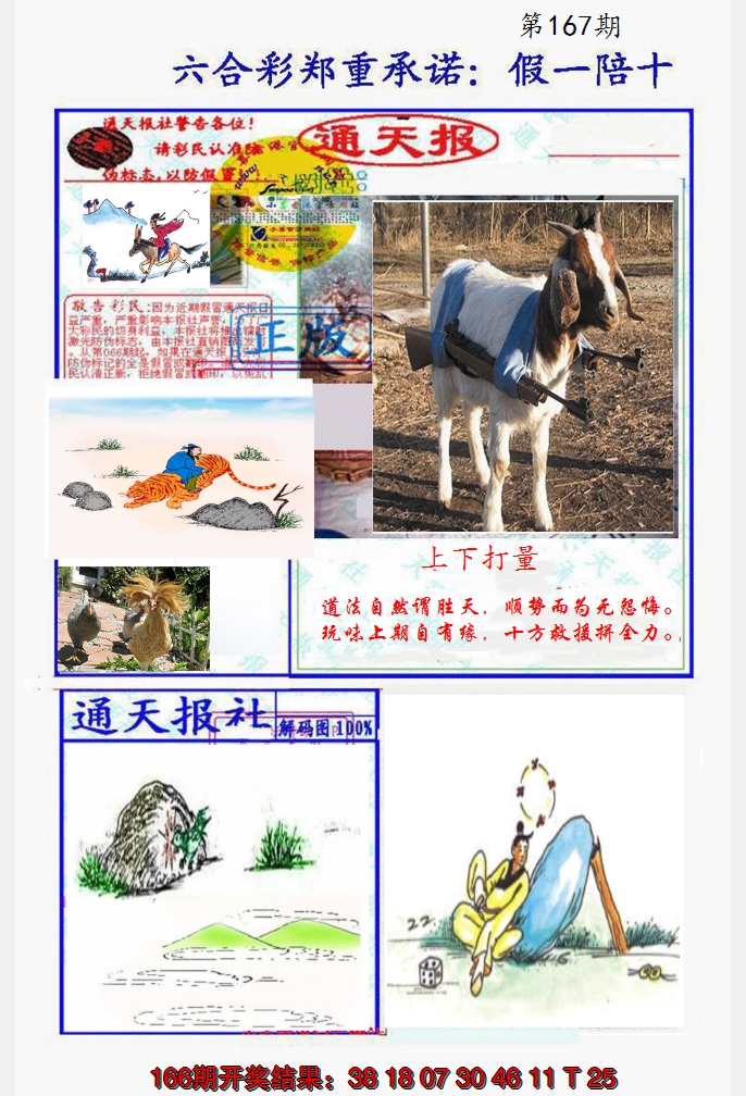 2024167期假一陪十通天报
