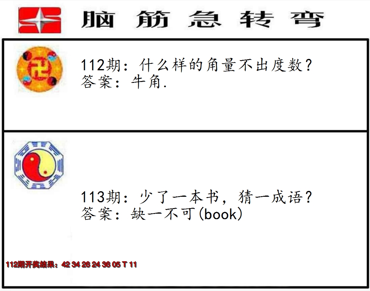 2024113期脑筋急转弯