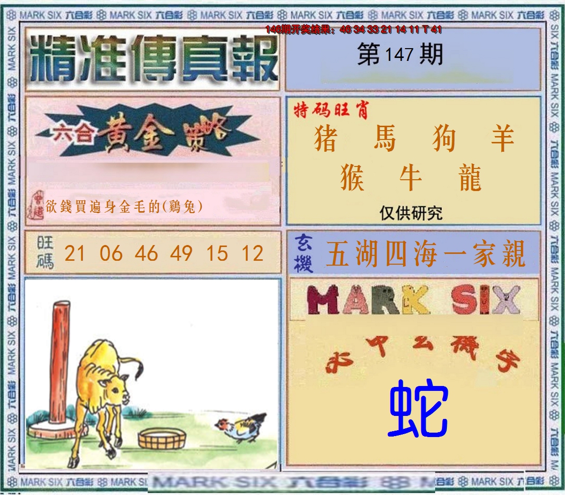 2024147期精准<傳真報>