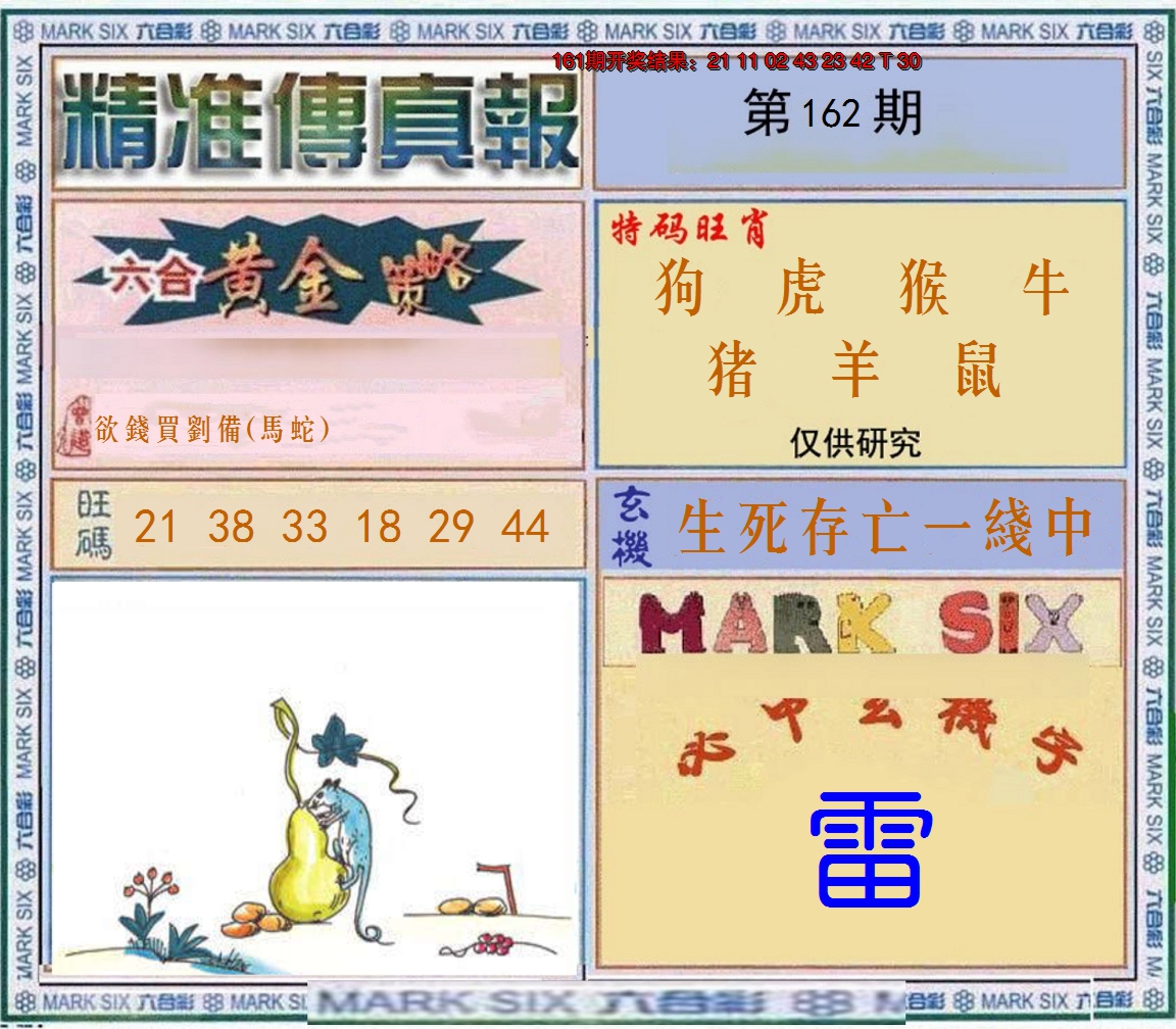 2024162期精准<傳真報>