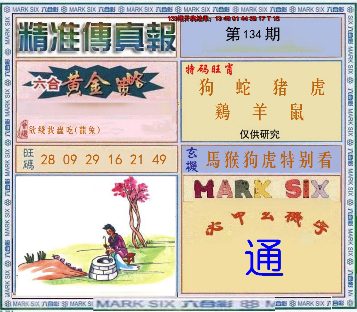 2024134期精准<傳真報>
