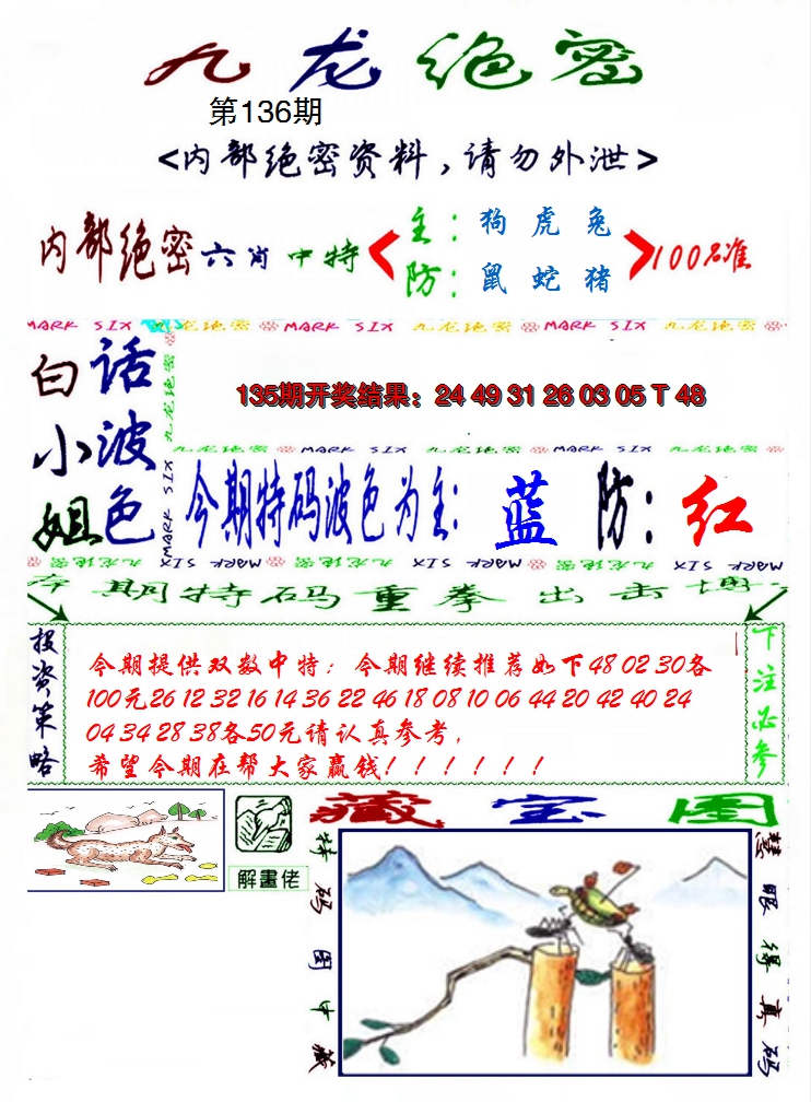 2024136期九龙密报
