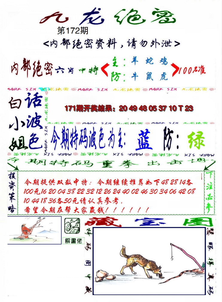 2024172期九龙密报
