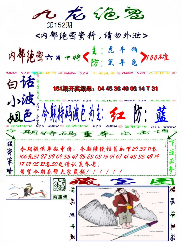 2024152期九龙密报