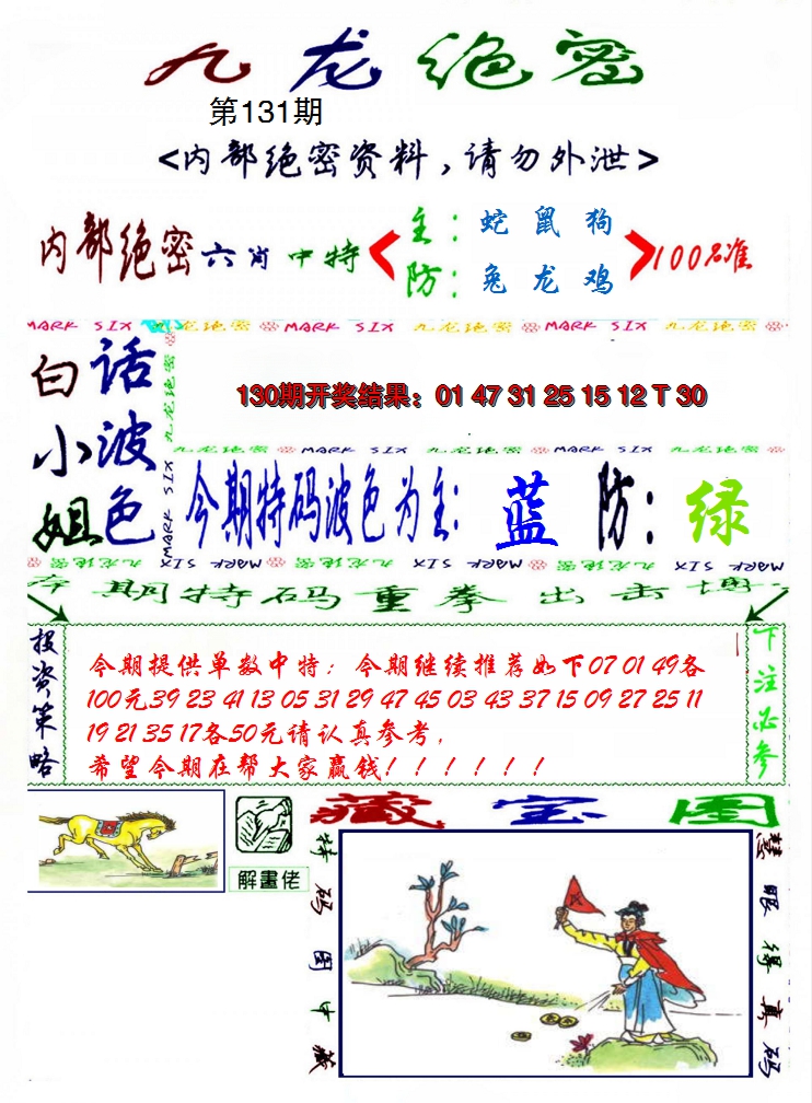 2024131期九龙密报