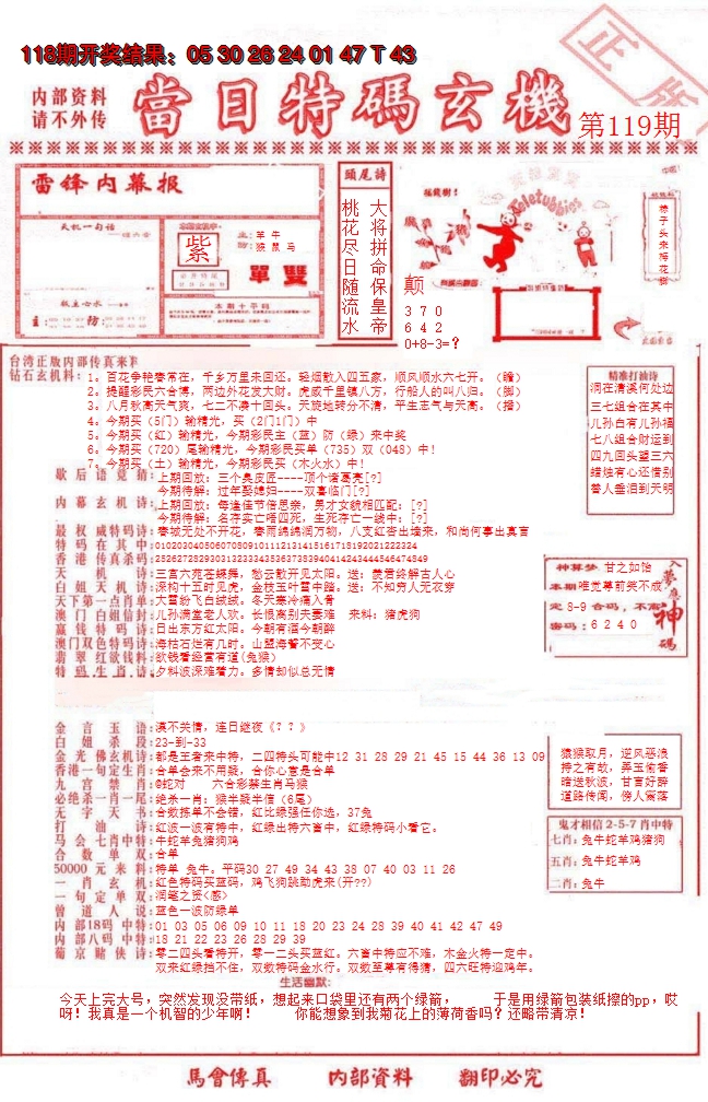 2024119期当日特码玄机-1