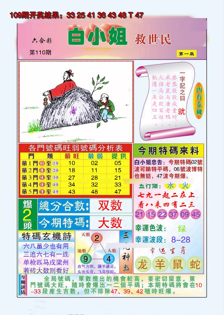 2024110期白小姐救世民A