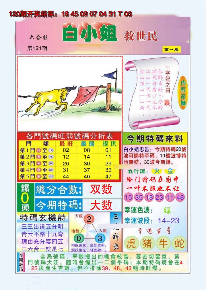 2024121期白小姐救世民A