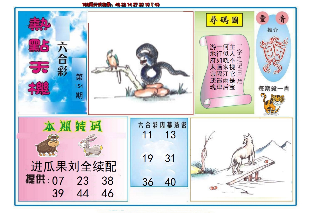 2024154期热点天机