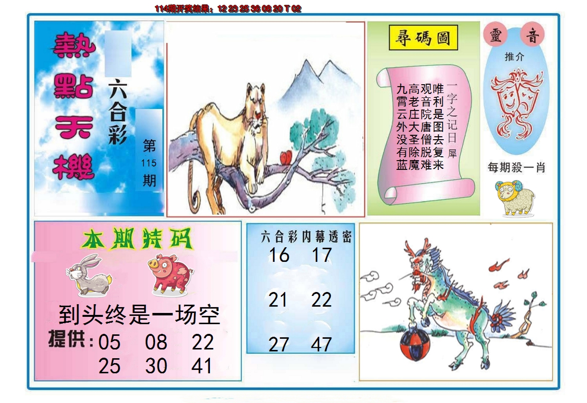 2024115期热点天机