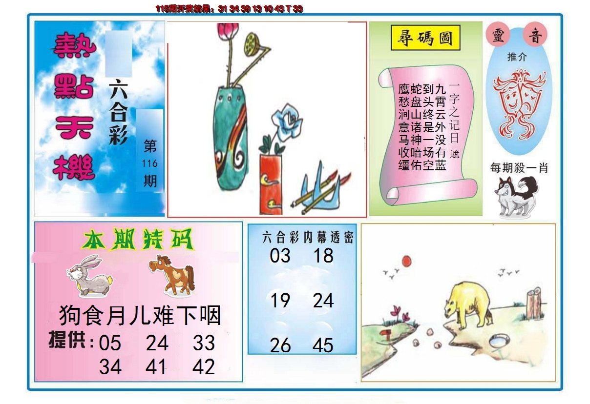 2024116期热点天机