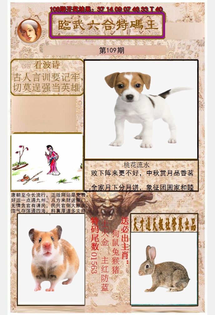 2024109期临武六合特码王