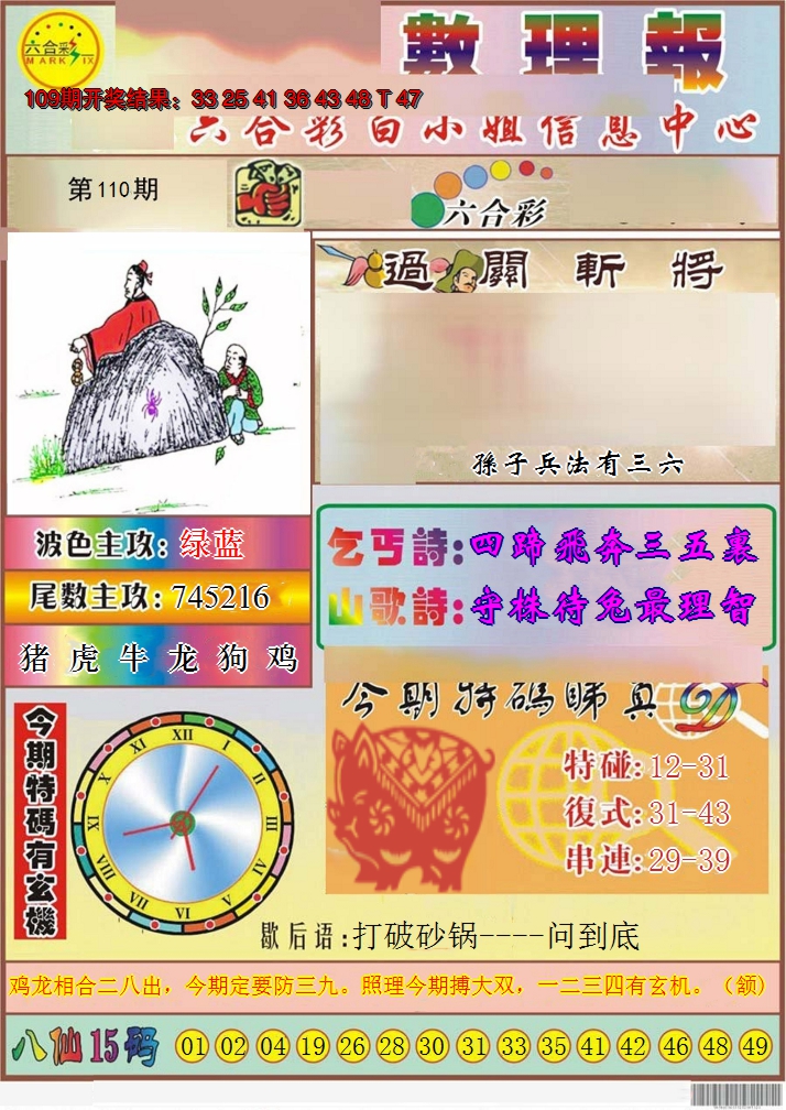 2024110期九龙数理报