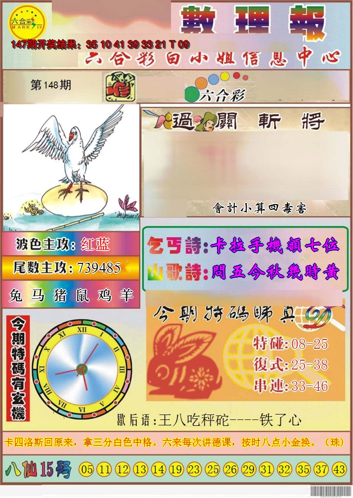 2024148期九龙数理报