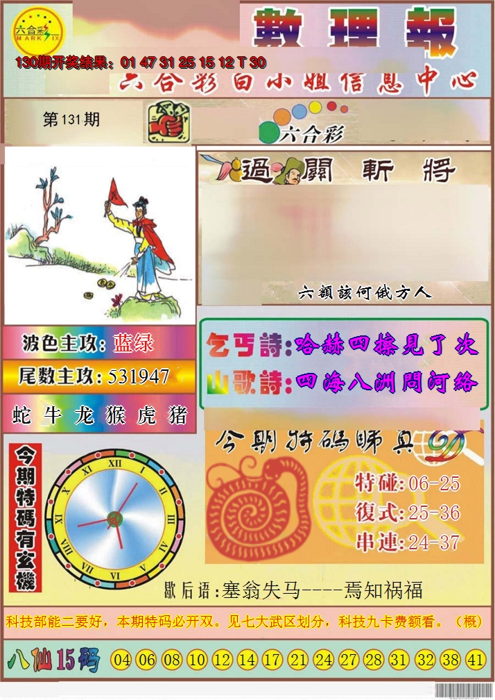 2024131期九龙数理报