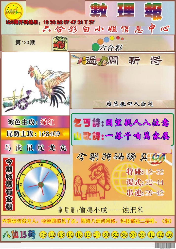 2024130期九龙数理报