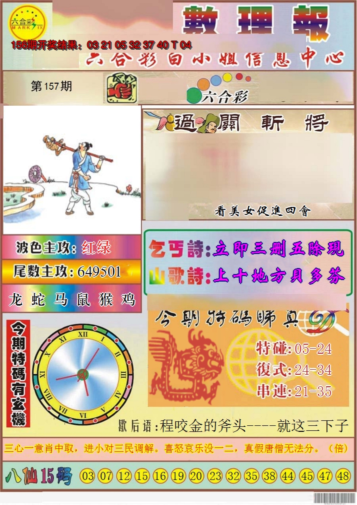 2024157期九龙数理报