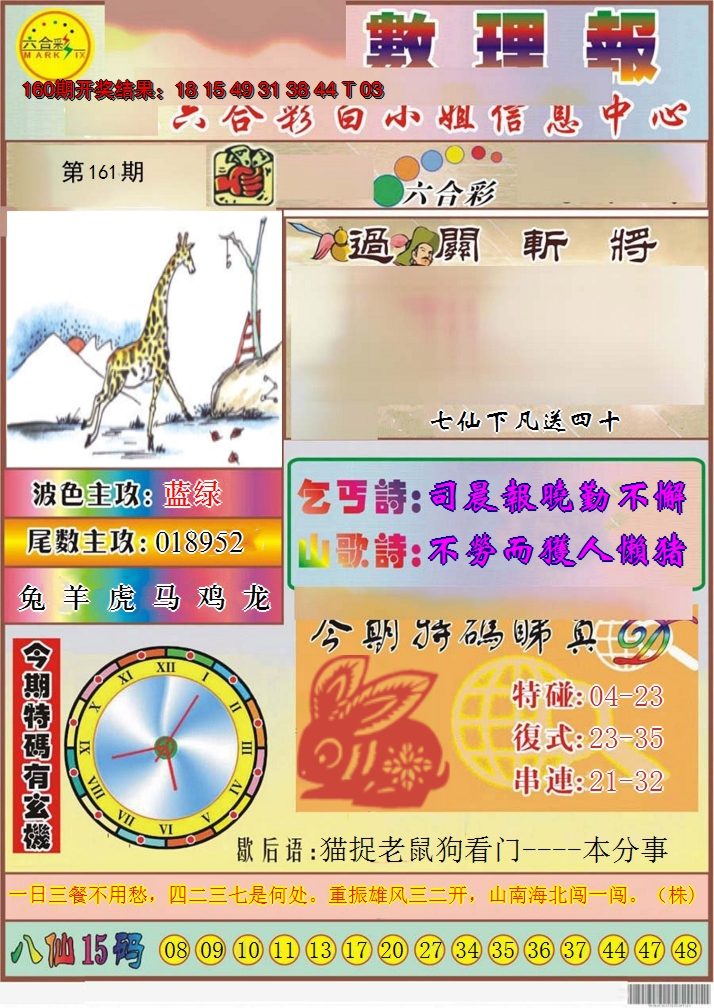 2024161期九龙数理报