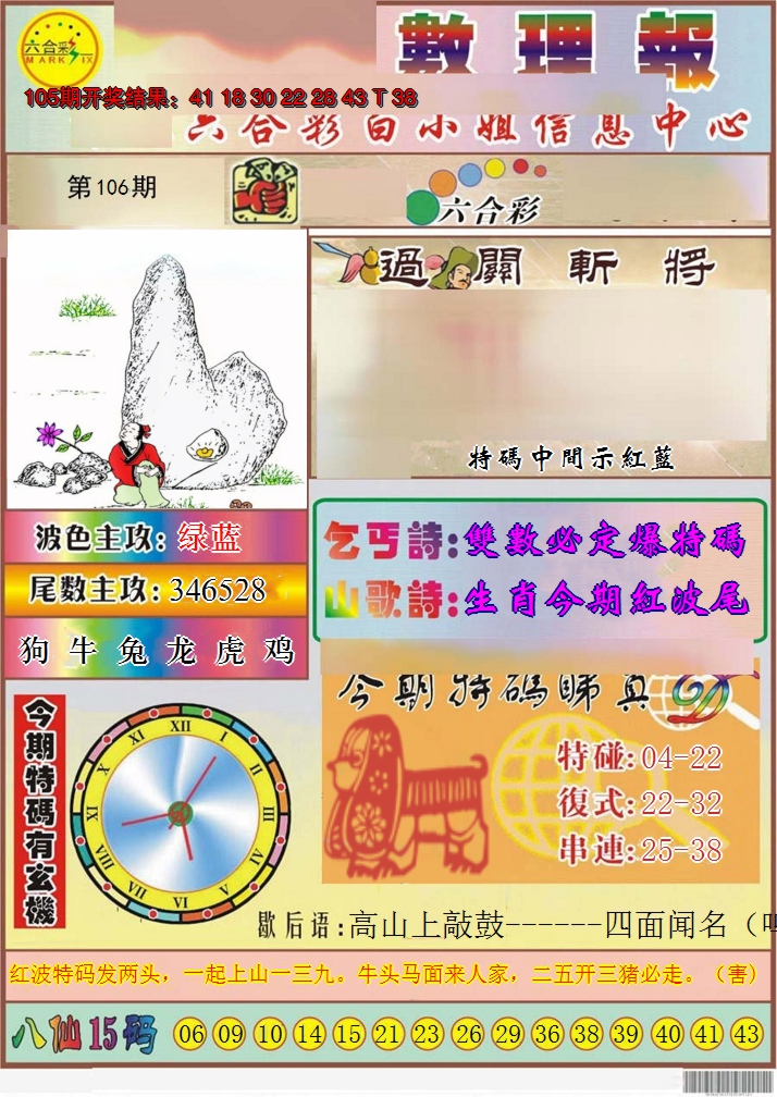 2024106期九龙数理报