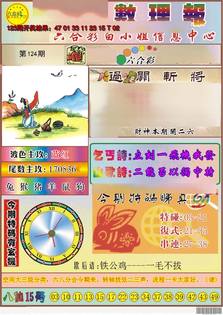 2024124期九龙数理报