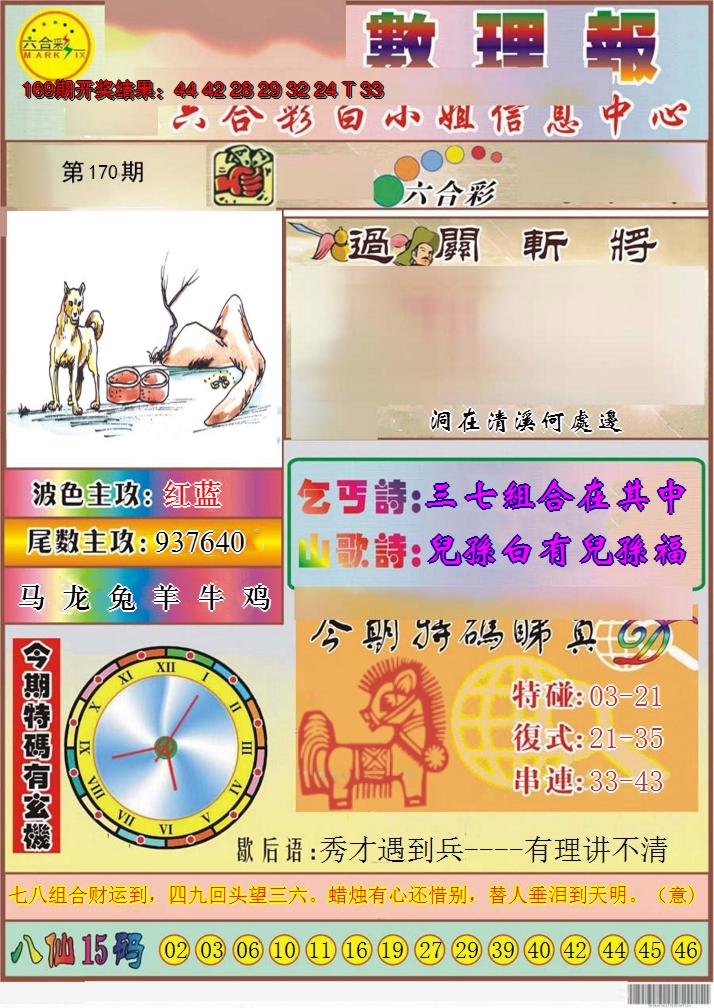 2024170期九龙数理报
