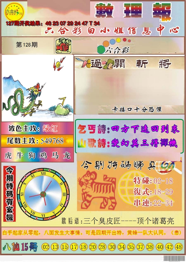 2024128期九龙数理报