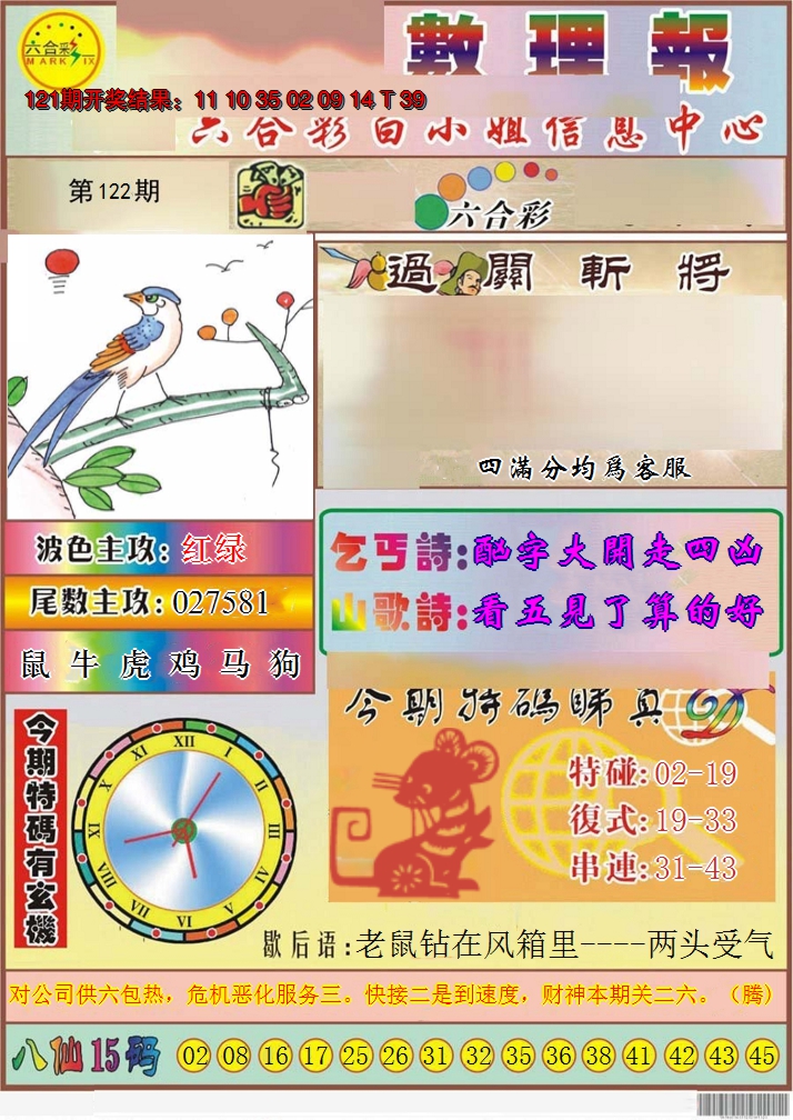 2024122期九龙数理报