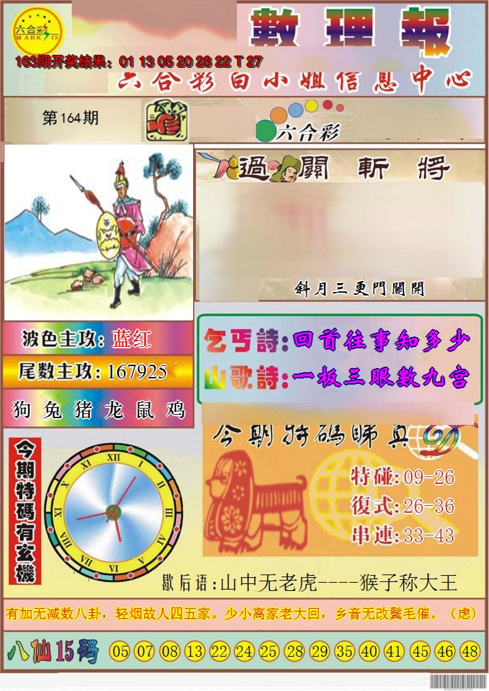 2024164期九龙数理报