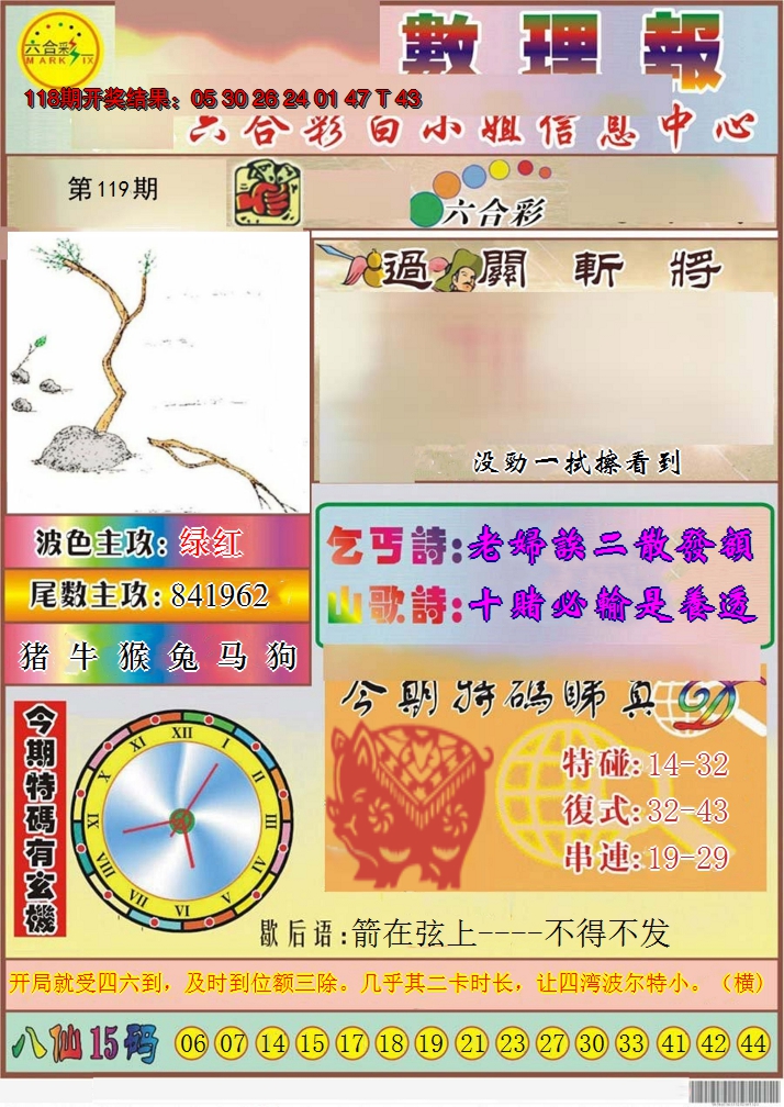 2024119期九龙数理报