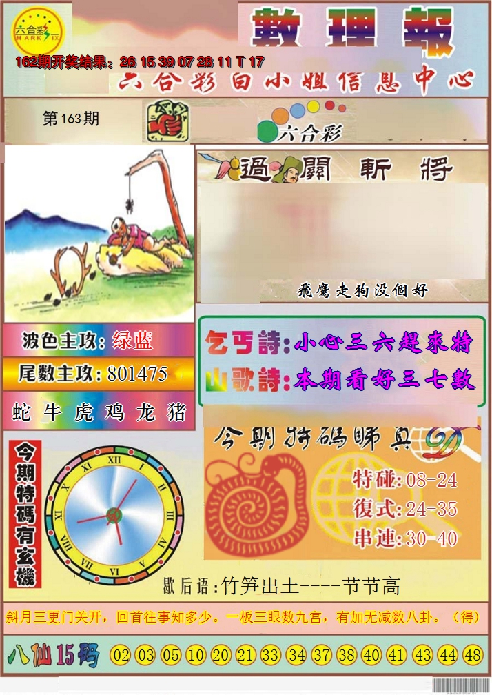 2024163期九龙数理报