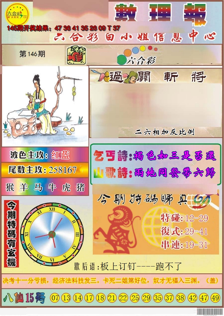 2024146期九龙数理报