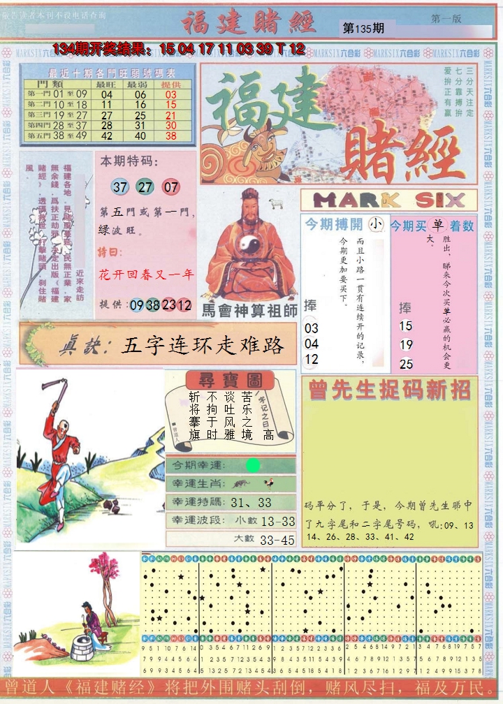 2024135期福建赌经A