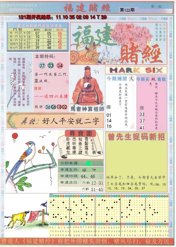 2024122期福建赌经A