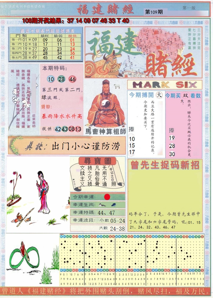 2024109期福建赌经A