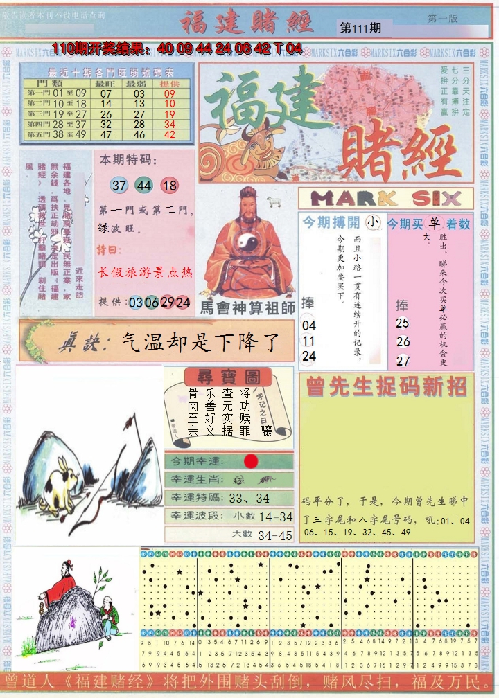 2024111期福建赌经A
