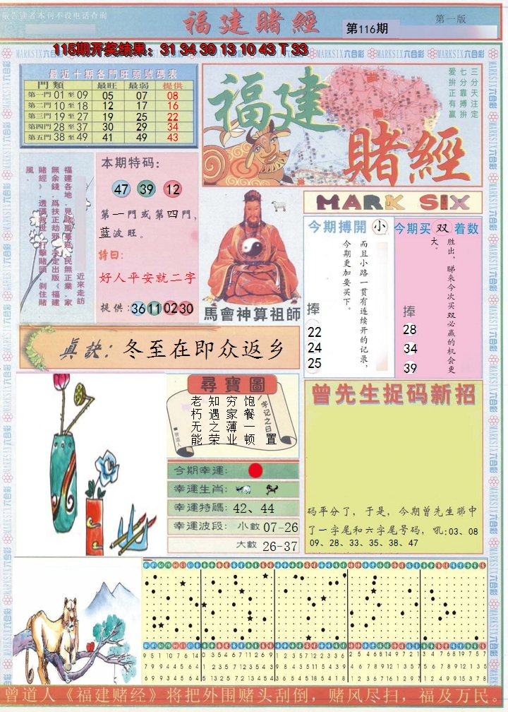 2024116期福建赌经A