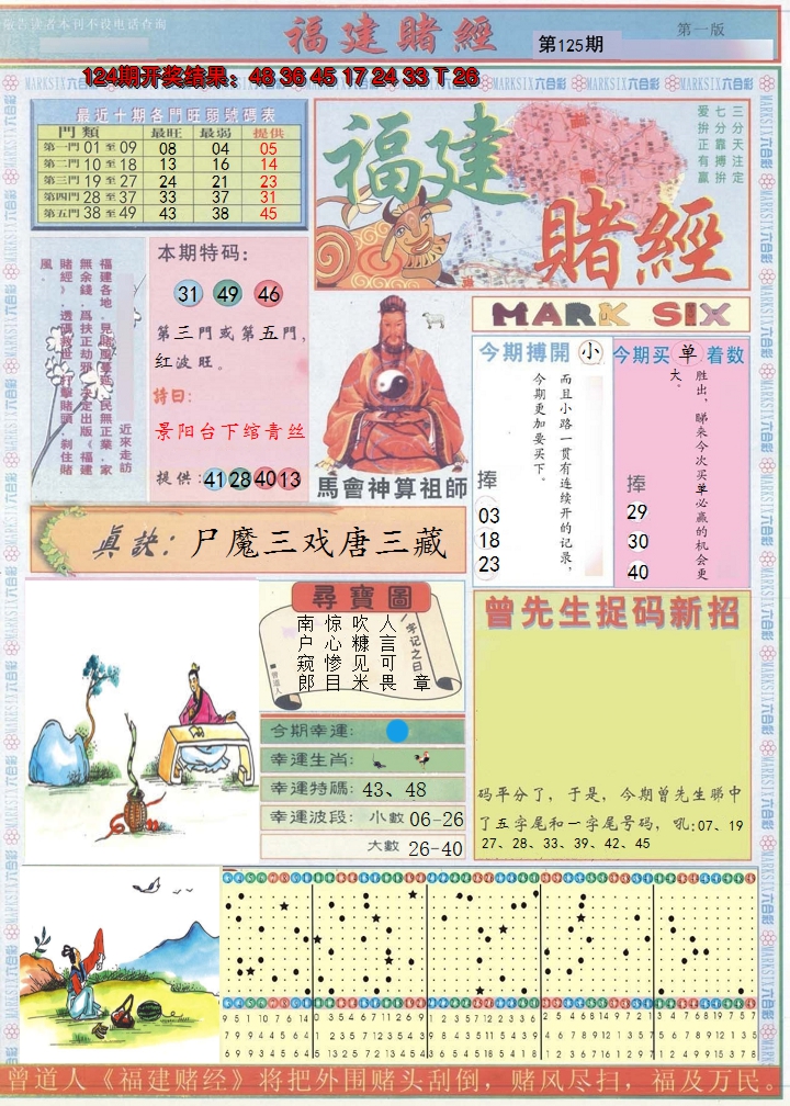 2024125期福建赌经A
