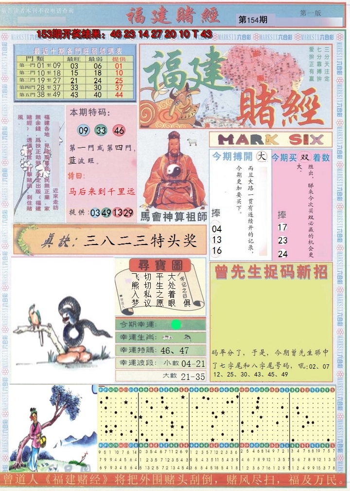 2024154期福建赌经A