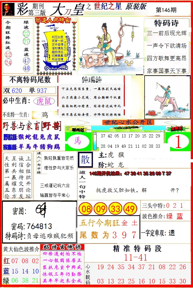 2024146期大刀皇之(世纪之星)